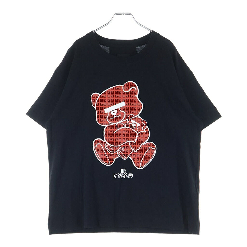 GIVENCHY(ジバンシィ) ×UNDERCOVER GINZA SIX 銀座シックス限定 ベアプリント クルーネック半袖Tシャツ カットソー ブラック BM71JB3YMF