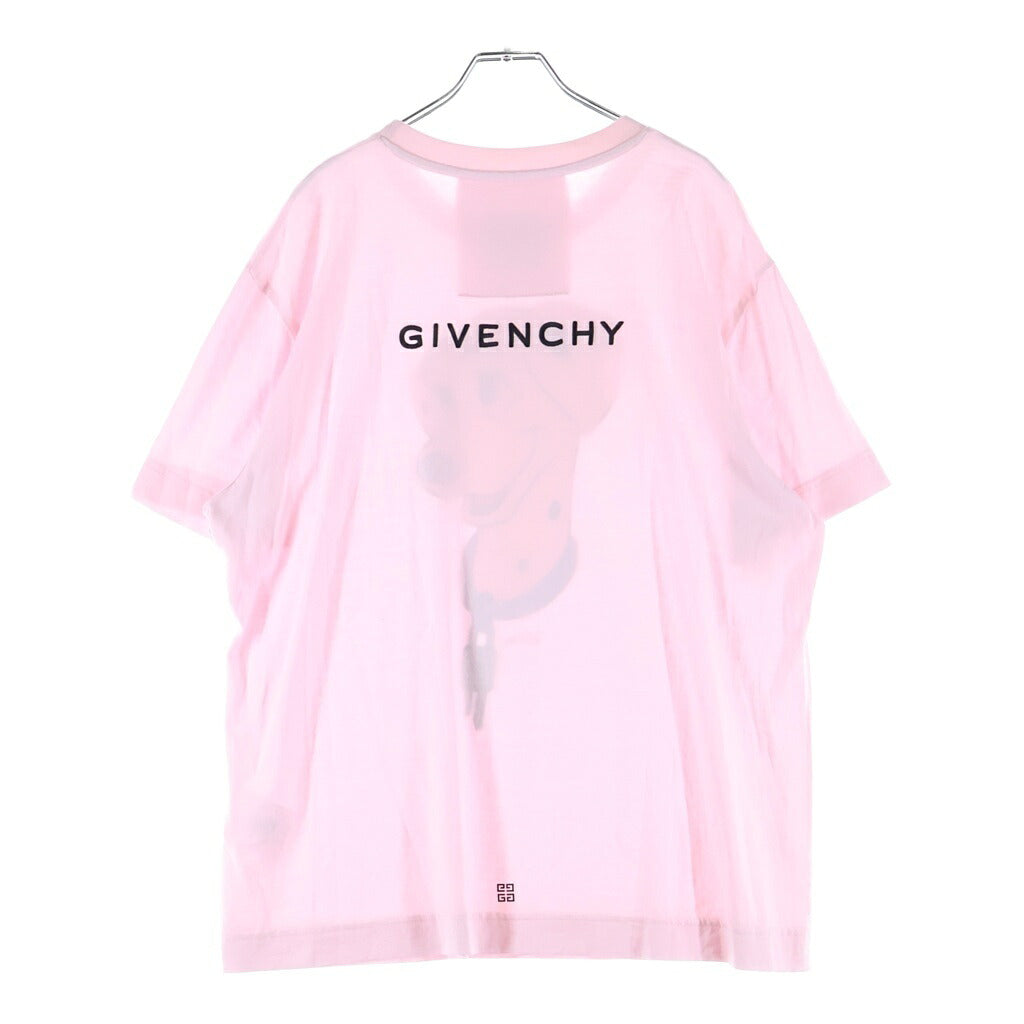 GIVENCHY(ジバンシィ) ×Disney 101Dalmatians 101ダルメシアンプリント クルーネック半袖Tシャツ カットソー ピンク BW707Z3ZAN