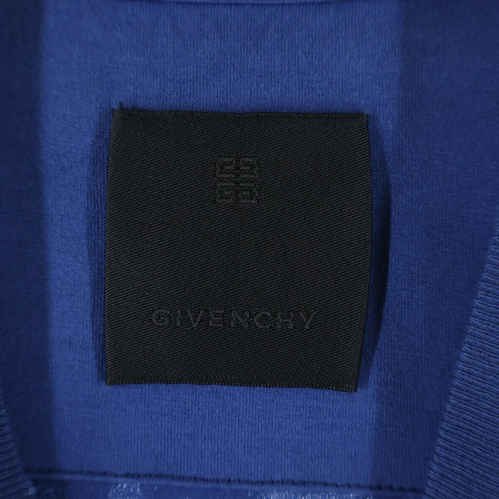 GIVENCHY(ジバンシィ) ×Chito チト ウルフ グラフィックアート クルーネック半袖Tシャツ カットソー ブルー BM716N3YGZ