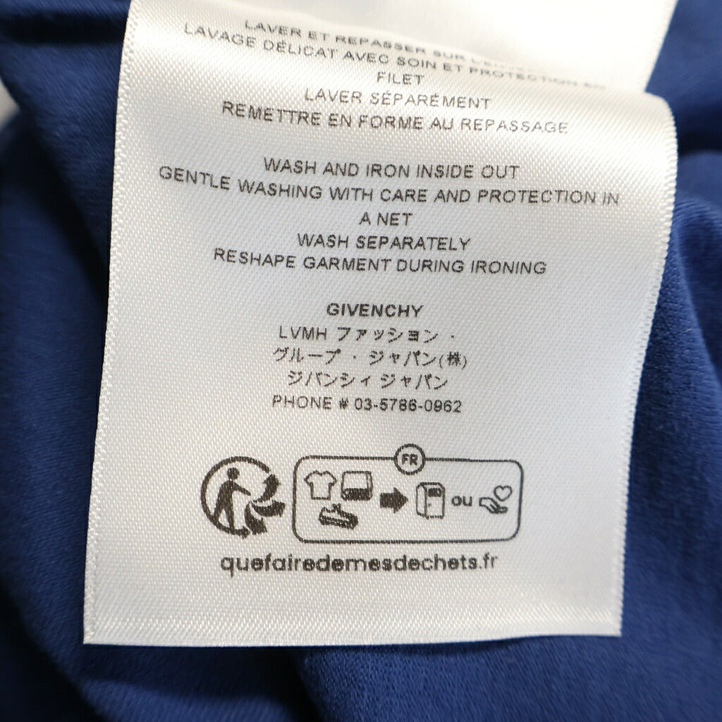 GIVENCHY(ジバンシィ) ×Chito チト ウルフ グラフィックアート クルーネック半袖Tシャツ カットソー ブルー BM716N3YGZ