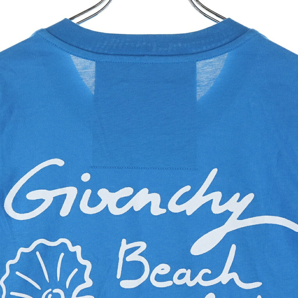 GIVENCHY(ジバンシィ) 両面プリント クルーネック半袖Tシャツ カットソー ブルー BM716R3YEV