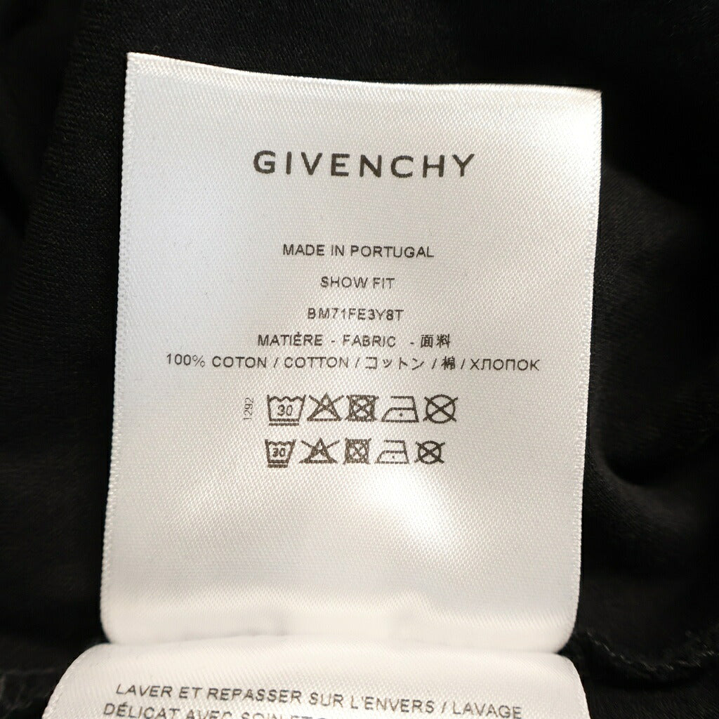 GIVENCHY(ジバンシィ) レイヤード フード付き モックネック ダメージ Tシャツ カットソー ブラック BM71FE3Y8T