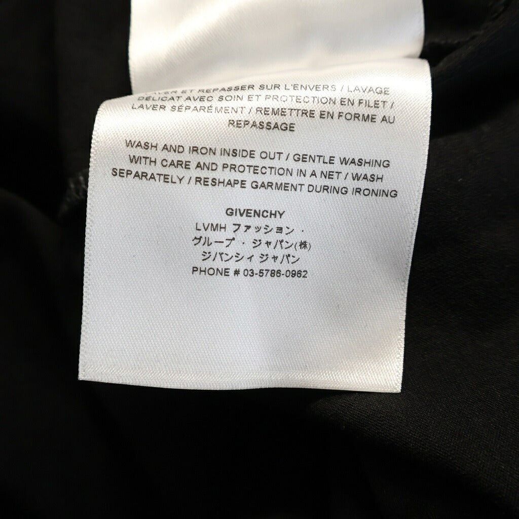 GIVENCHY(ジバンシィ) レイヤード フード付き モックネック ダメージ Tシャツ カットソー ブラック BM71FE3Y8T