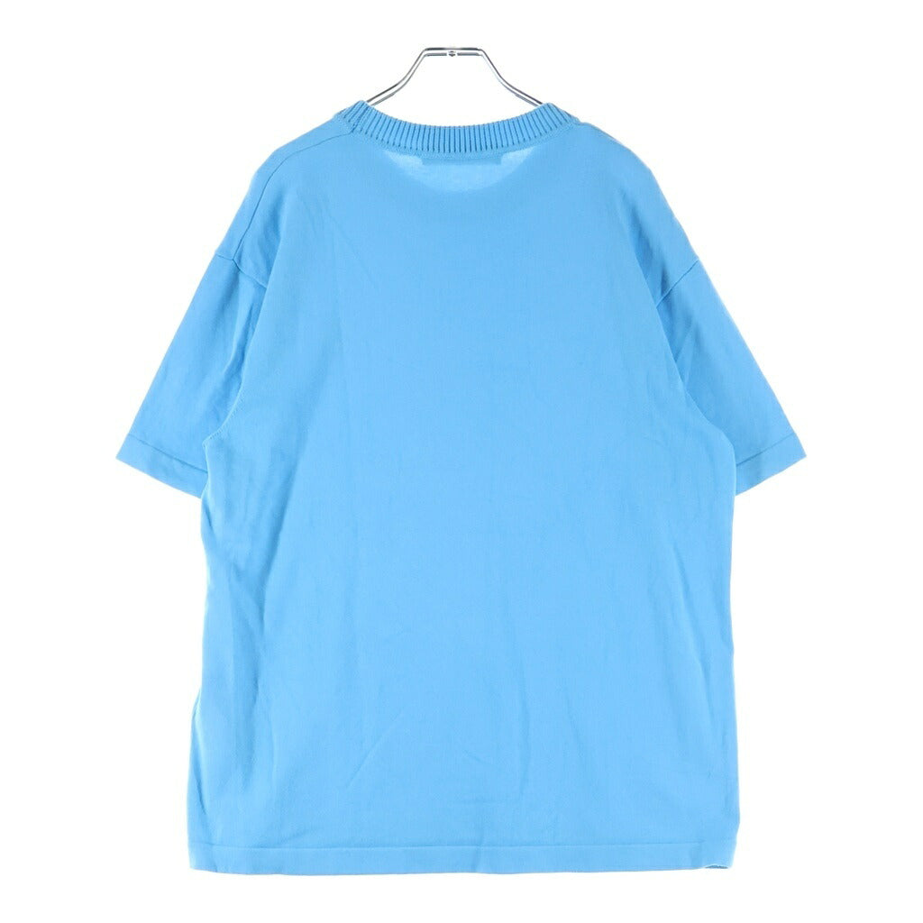 LOUIS VUITTON(ルイヴィトン) クルーネック 半袖ニット カットソー ブルー RN232Q OY8 HNN42W