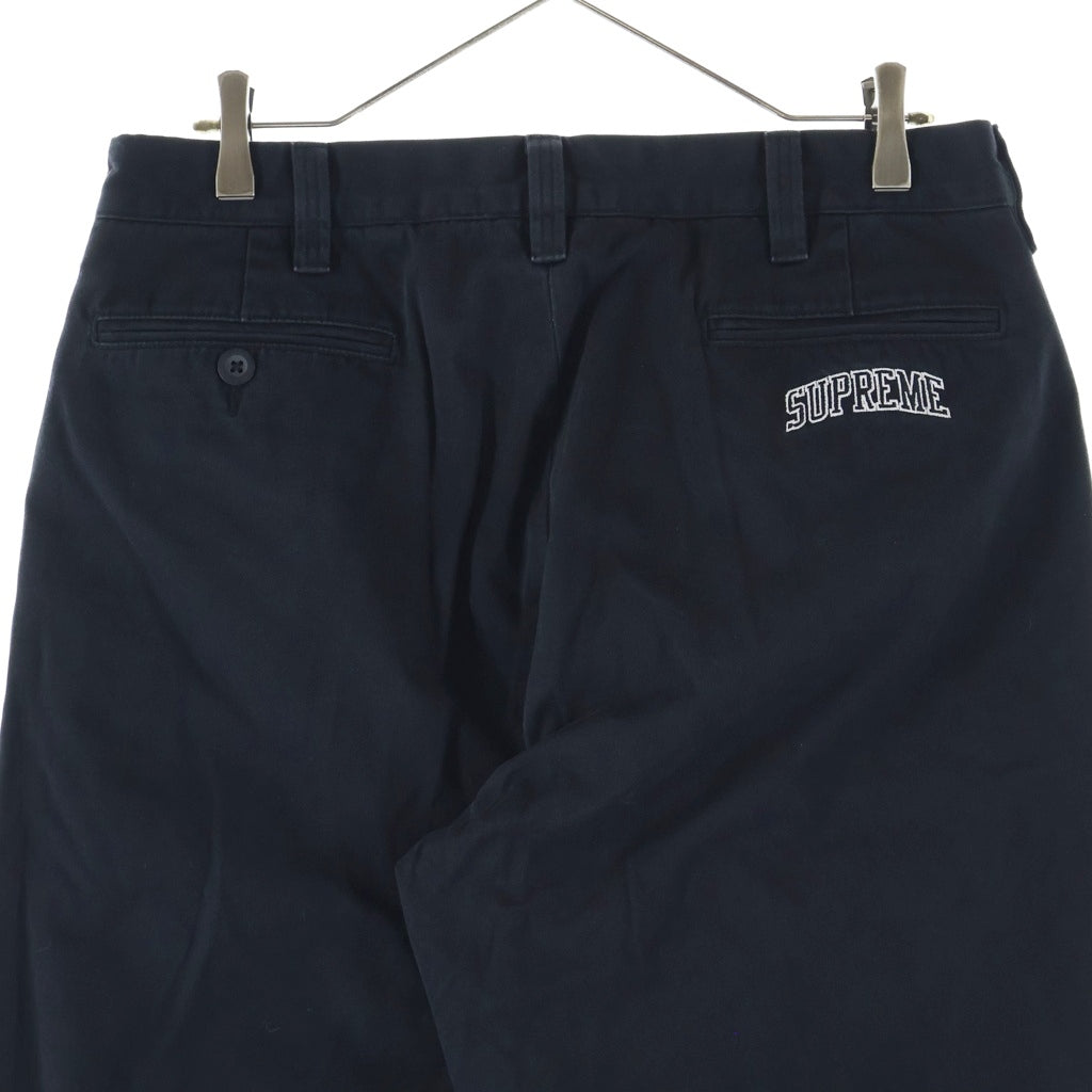 SUPREME(シュプリーム) 26SS Chino Pant ロゴ刺繍 ワーク チノパンツ ブラック