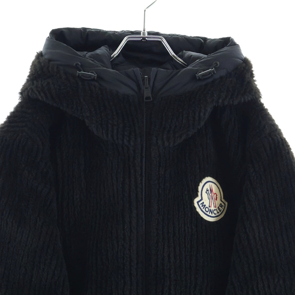 MONCLER(モンクレール) TEJAT テジャット ボルグ リバーシブルダウンジャケット ボア ナイロン ブラック サイズ2 1A00193 89AA3