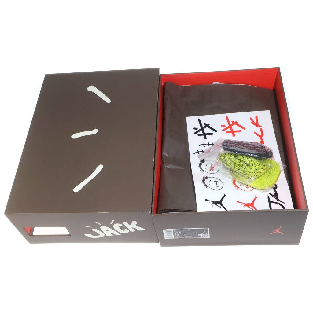 NIKE(ナイキ) ×TRAVIS SCOTT JORDAN ジョーダン ジャンプマンジャック ブライトカクタス ローカットスニーカー US10.5/28.5cm FZ8117-102