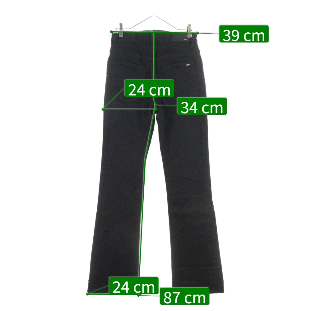 AMIRI(アミリ) FW23 STACK KICK FLARE JEAN CLAY PXMDF001 018 スタックキック フレアデニムパンツ ブラック