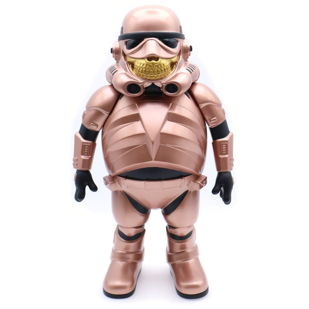 Ron English(ロン・イングリッシュ) ×Made by Monsters Police Grin Rose Gold Stormtrooper Gold Grin メイドバイモンスター ポリスグリン ストームトルーパー 世界550個限定 フィギュア