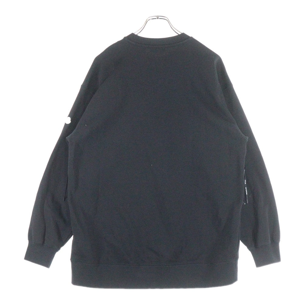 MONCLER(モンクレール) 22AW ×HYKE SWEATSHIRT ハイク クルーネック ロゴ スウェット トレーナー ブラック H209K8G00001 M2719