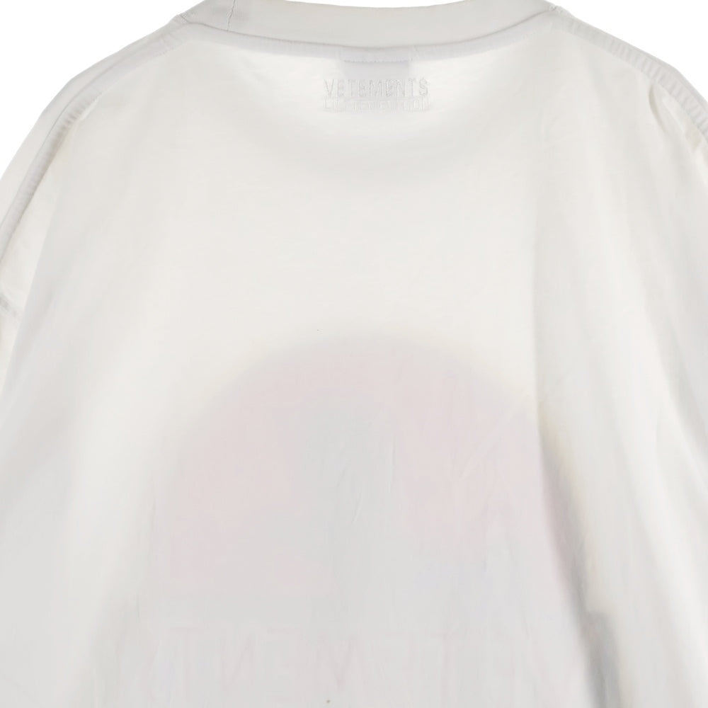 VETEMENTS(ヴェトモン) 21AW ワイルドユニコーン ジュラシックロゴ プリント 半袖Tシャツ カットソー ホワイト UA52TR320W