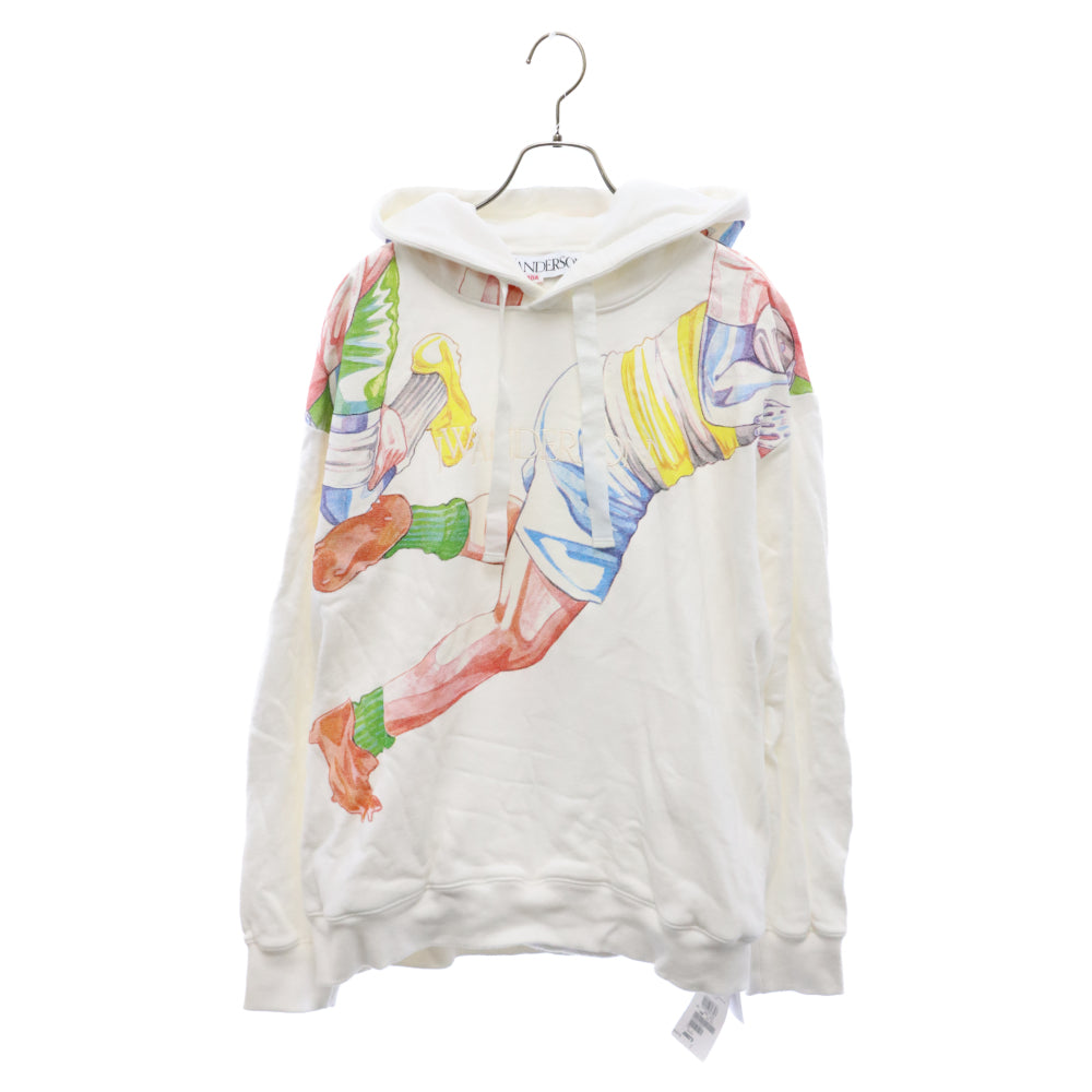 jw anderson(ジェイ ダブリューアンダーソン) Classic Rugby Print Hoodie クラシックラグビープリントフーディー フロントロゴ