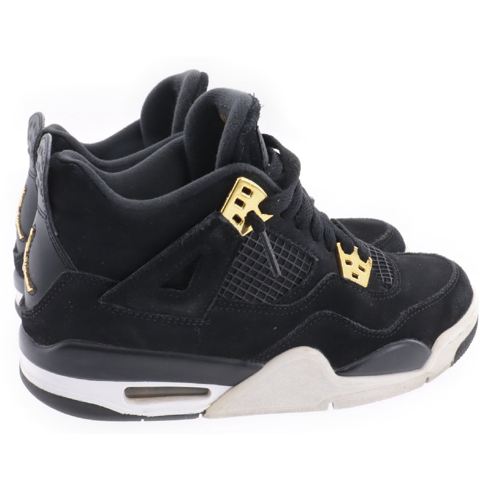 NIKE(ナイキ) AIR JORDAN 4 RETRO ROYALTY GS 408452-032 エアジョーダン4 レトロ ロイヤルティローカットスニーカー シューズ ブラック/ゴールド US4/23cm