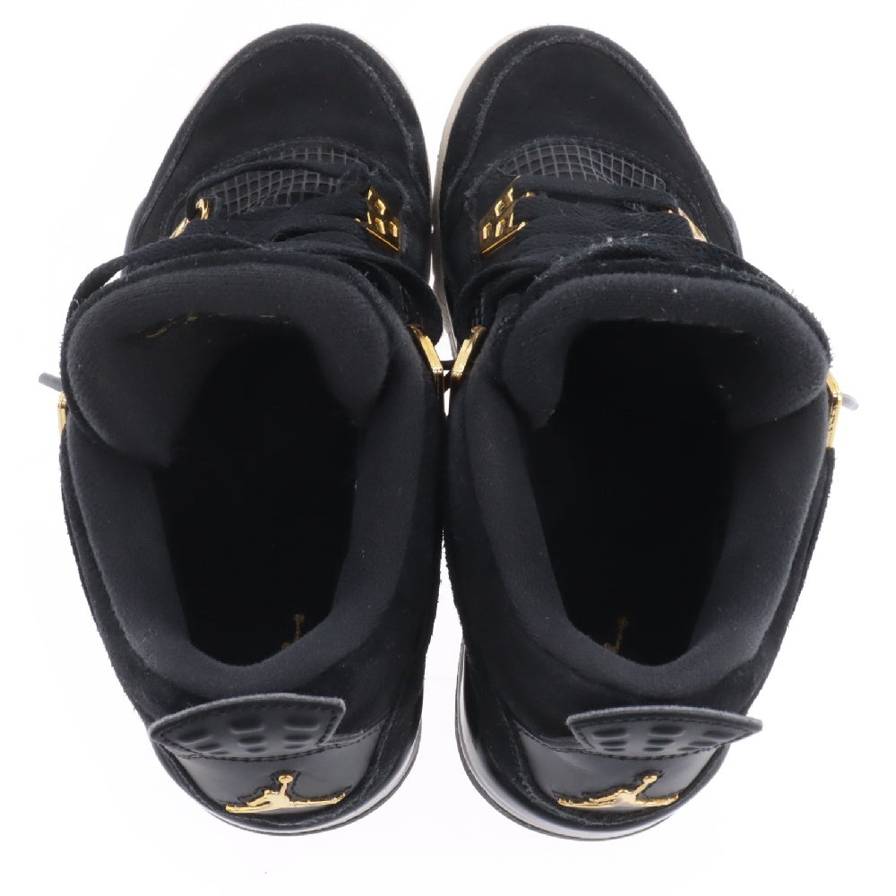 NIKE(ナイキ) AIR JORDAN 4 RETRO ROYALTY GS 408452-032 エアジョーダン4 レトロ ロイヤルティローカットスニーカー シューズ ブラック/ゴールド US4/23cm