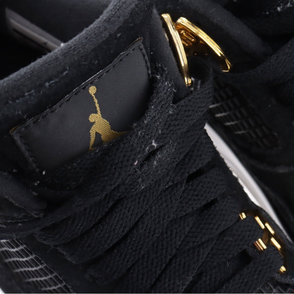 NIKE(ナイキ) AIR JORDAN 4 RETRO ROYALTY GS 408452-032 エアジョーダン4 レトロ ロイヤルティローカットスニーカー シューズ ブラック/ゴールド US4/23cm