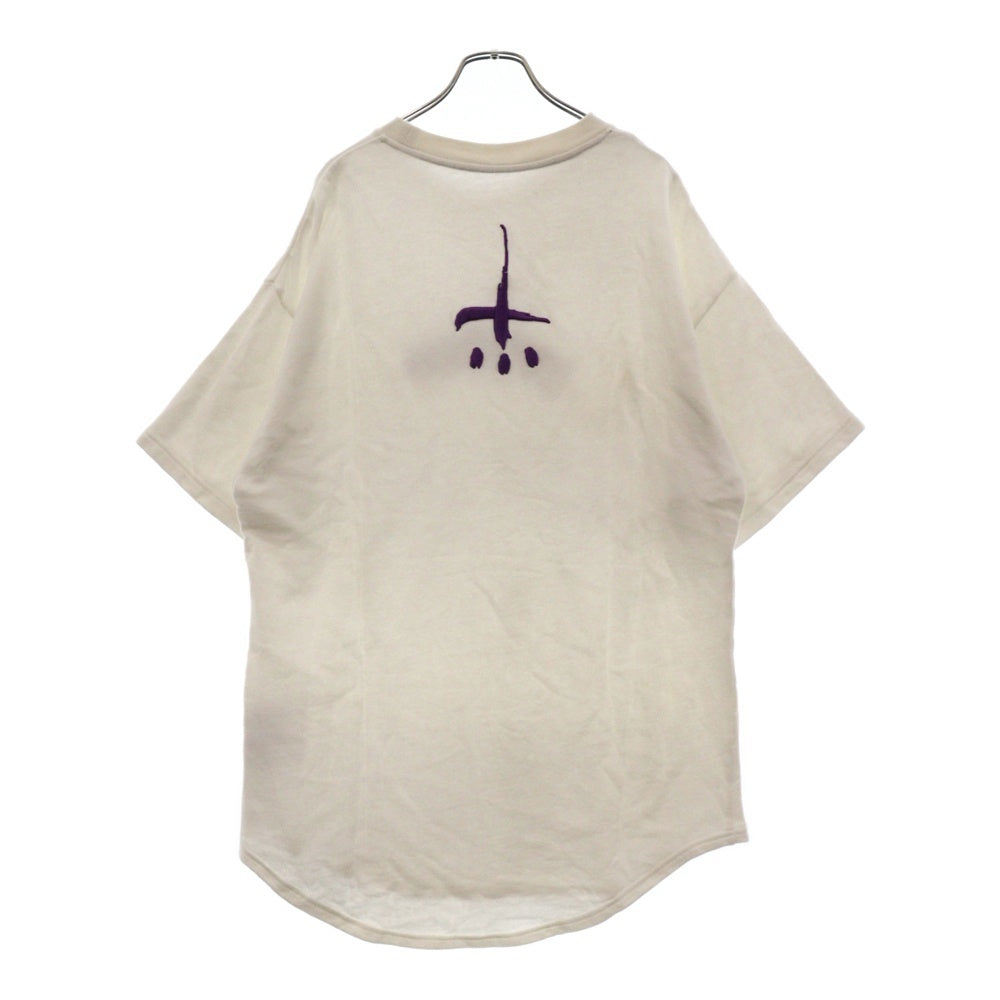 cvtvlist(カタリスト) フロントロゴ刺繍 半袖 スウェットTシャツ ホワイト 2301050301