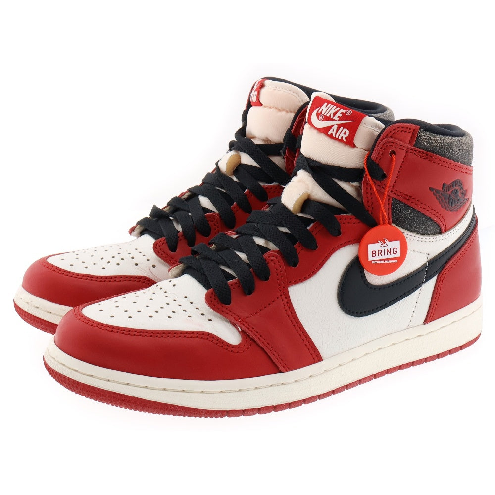 NIKE(ナイキ) AIR JORDAN 1 LOST&FOUND DZ5485-612 エアジョーダン1 ロスト&ファウンド シカゴ ハイカットスニーカー ホワイト/レッド US8.5/26.5cm