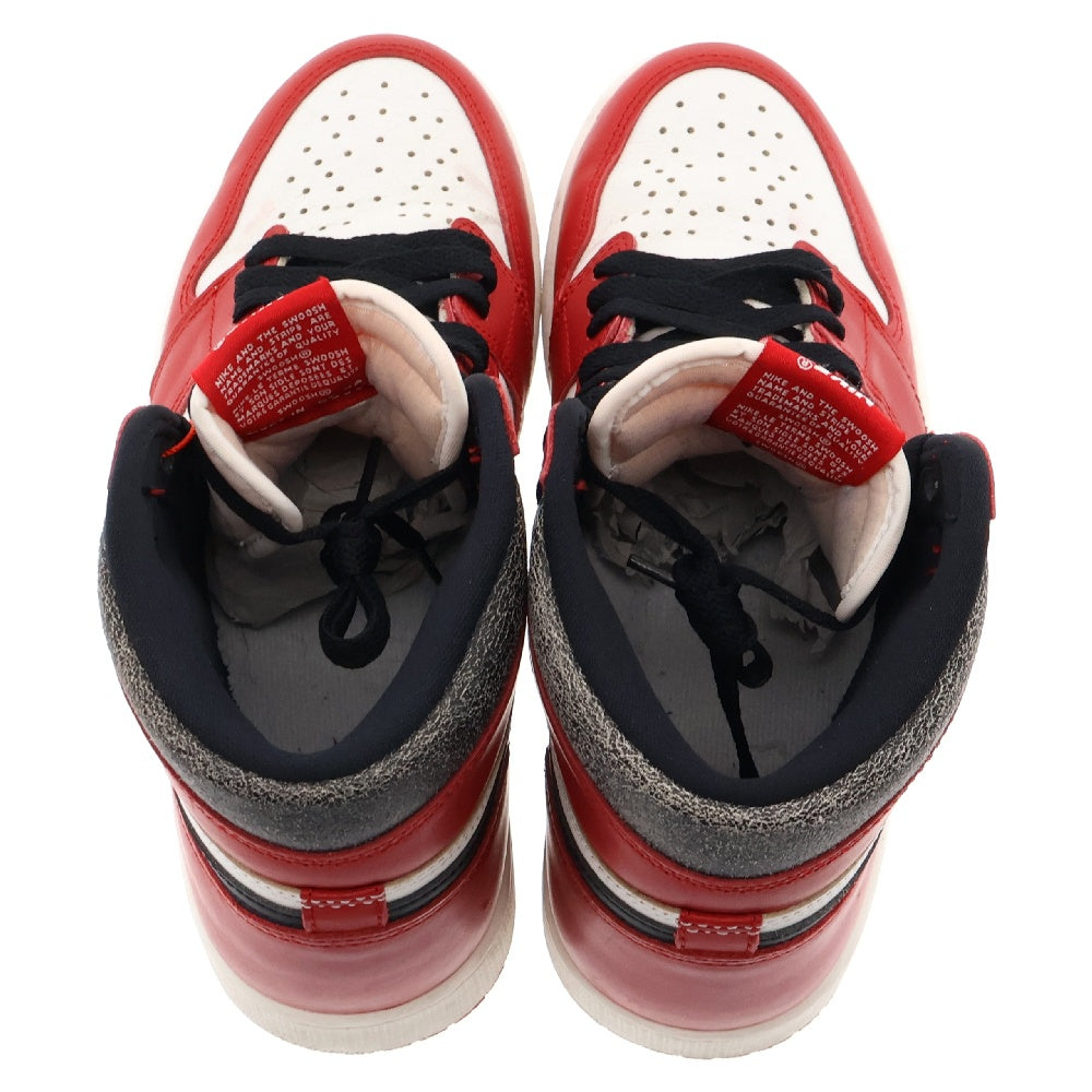 NIKE(ナイキ) AIR JORDAN 1 LOST&FOUND DZ5485-612 エアジョーダン1 ロスト&ファウンド シカゴ ハイカットスニーカー ホワイト/レッド US8.5/26.5cm