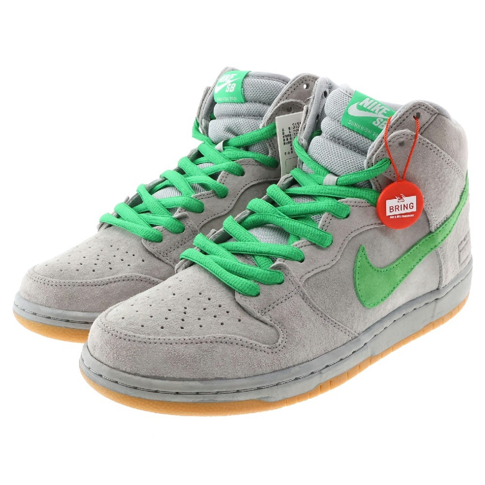NIKE(ナイキ) DUNK HIGH PREMIUM SB SILVER BOX 313171-039 ダンク シルバーボックス ハイカットスニーカー US10.5/28.5cm グレー