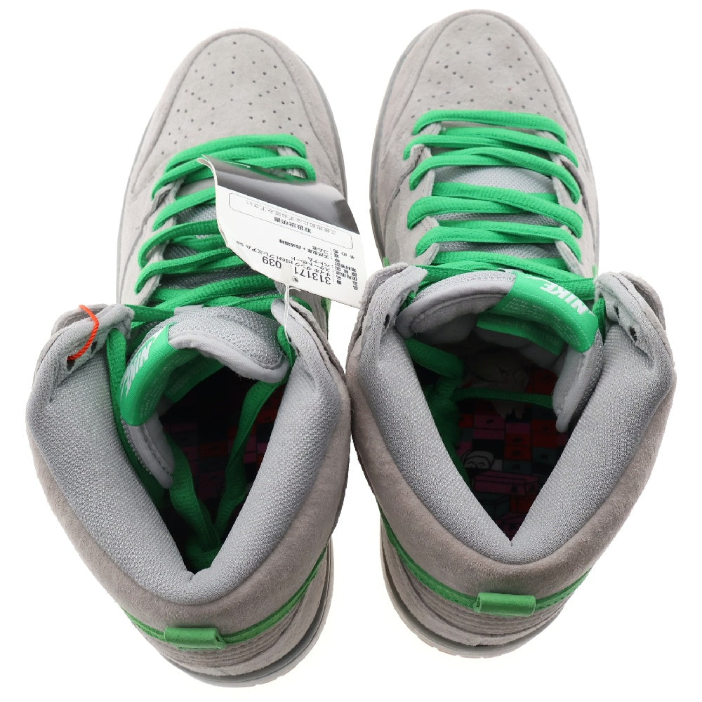 NIKE(ナイキ) DUNK HIGH PREMIUM SB SILVER BOX 313171-039 ダンク シルバーボックス ハイカットスニーカー US10.5/28.5cm グレー