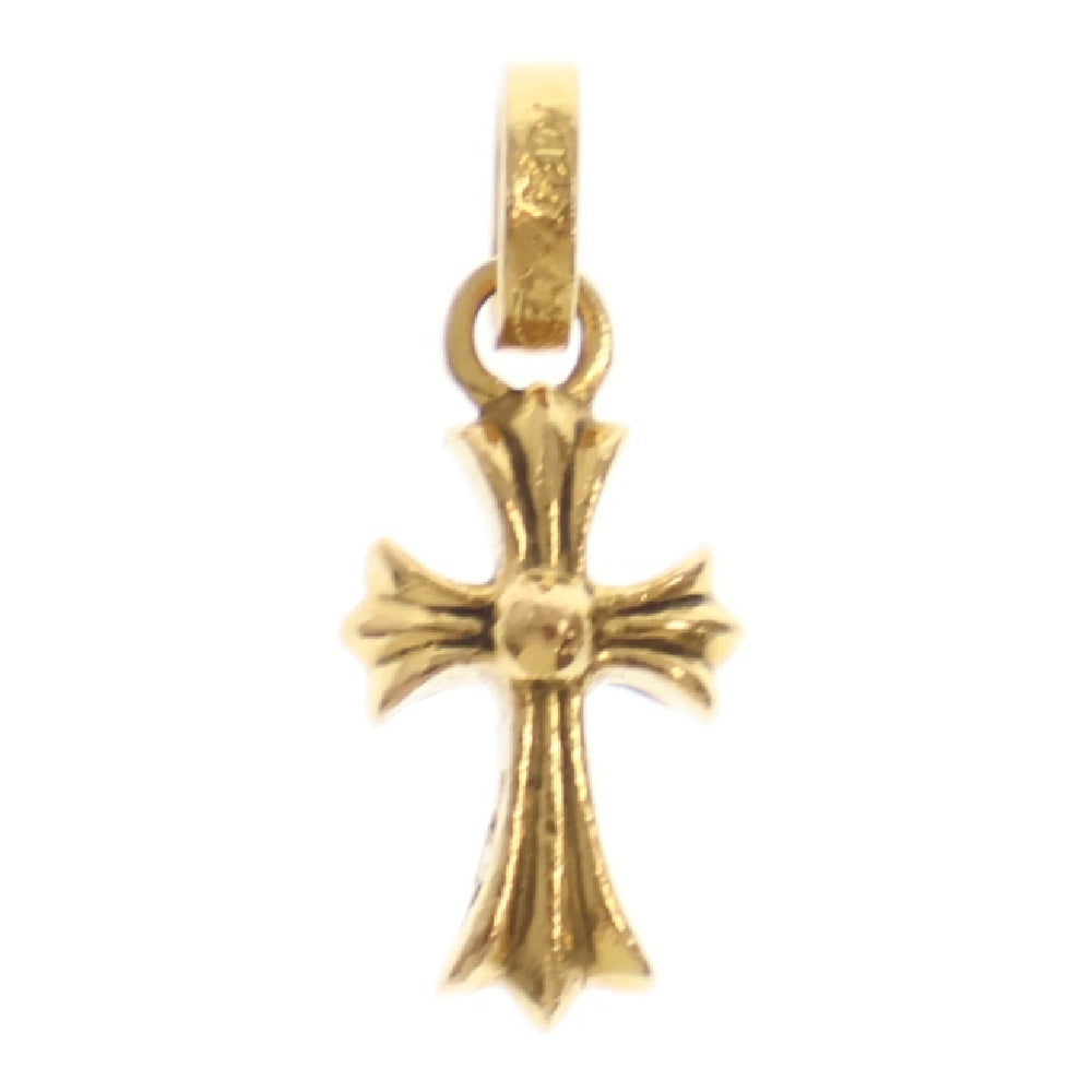 CHROME HEARTS(クロムハーツ) 22K CRS BBYFAT P DMND ベイビーファット PAVEダイヤ チャーム ゴールドネックレストップ