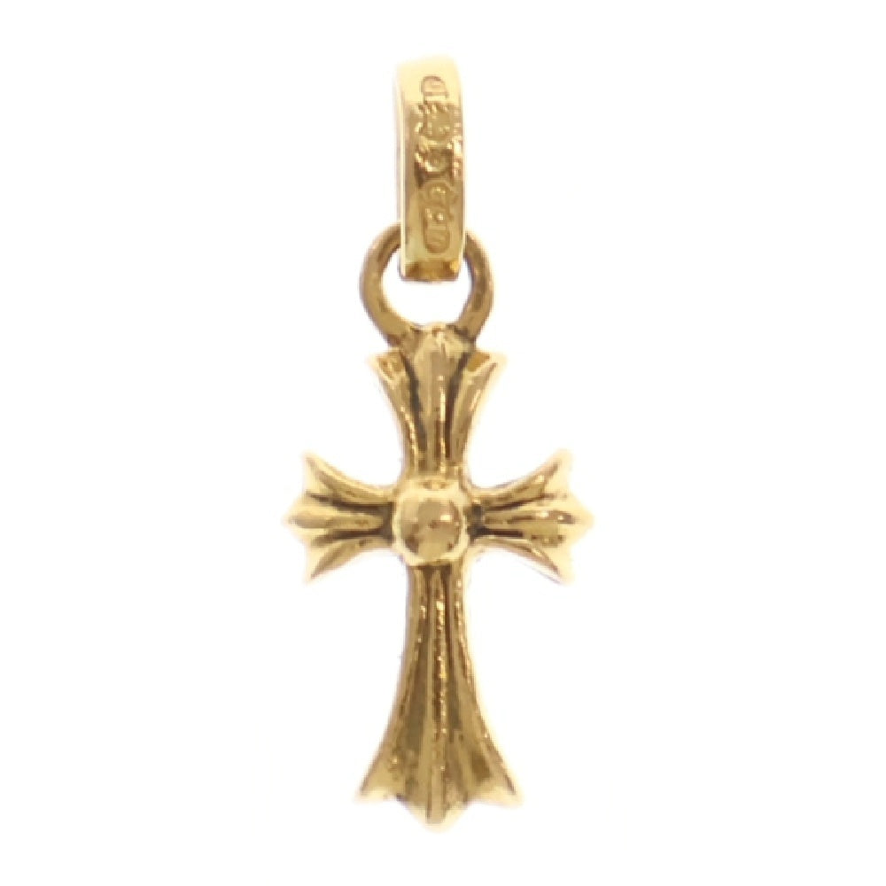 CHROME HEARTS(クロムハーツ) 22K CRS BBYFAT P DMND ベイビーファット PAVEダイヤ チャーム ゴールドネックレストップ