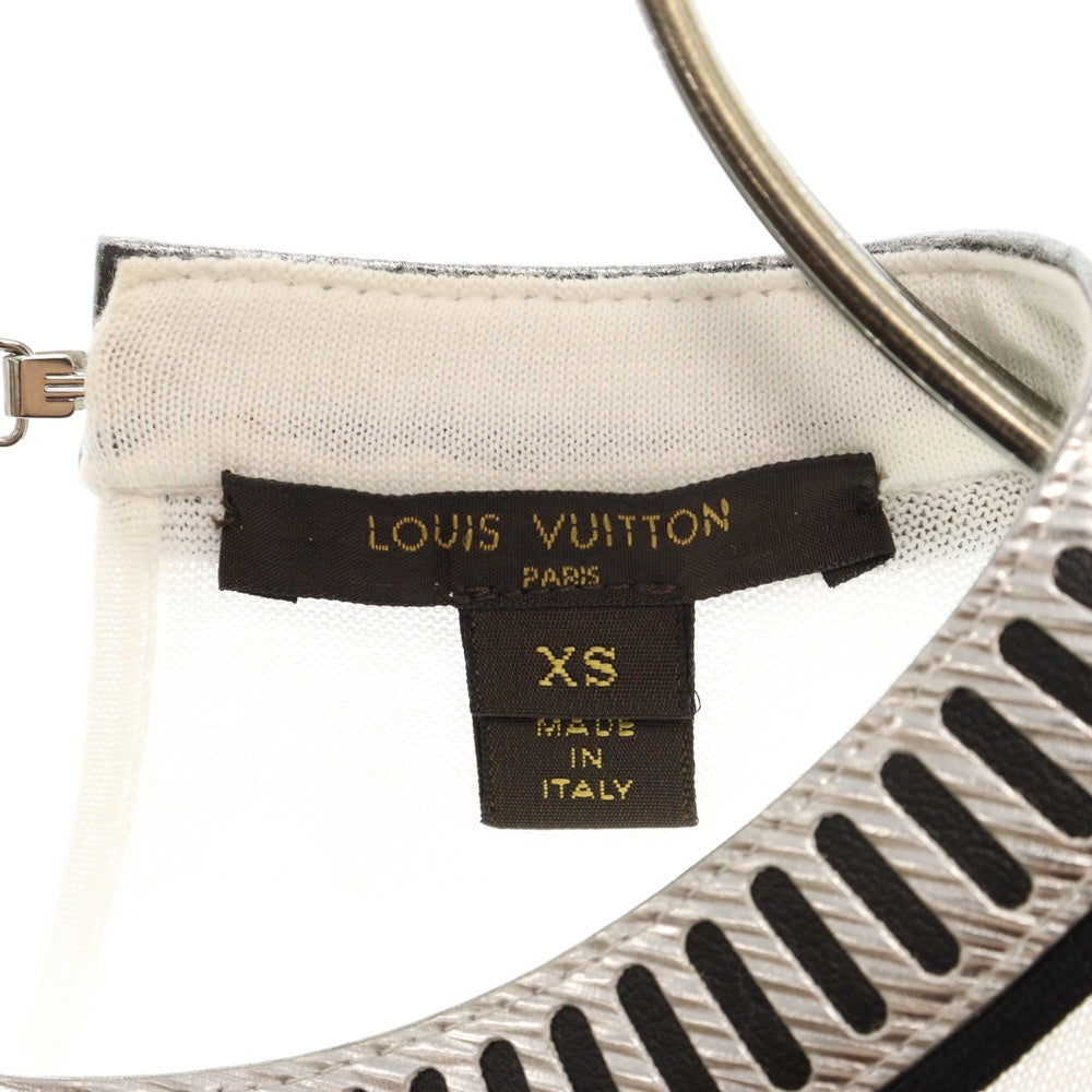 LOUIS VUITTON(ルイヴィトン) ニット半袖Tシャツ F9KS220MI ホワイト レディース