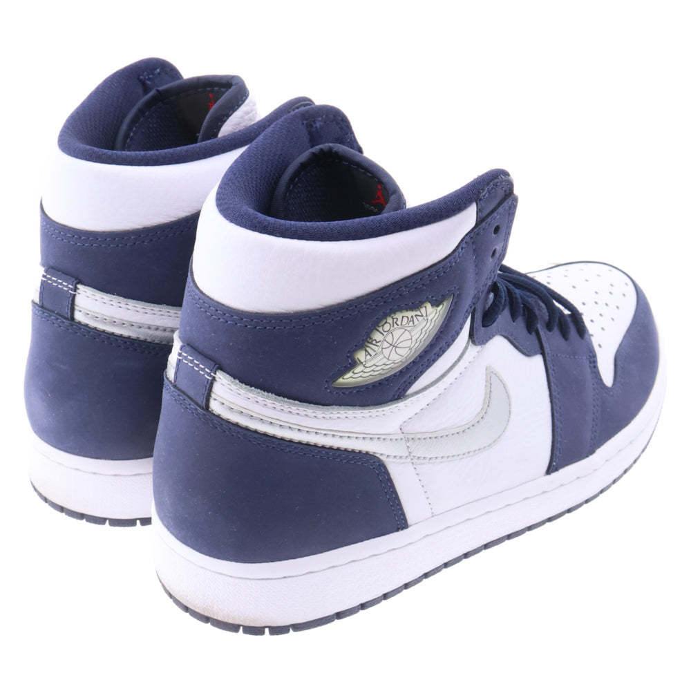 NIKE(ナイキ) AIR JORDAN 1 HIGH OG CO.JP 2020 DC1788-100 エアジョーダン 1 ハイ OG CO.JP2020 ハイカットスニーカー ホワイト/ネイビー US9.5/27.5cm