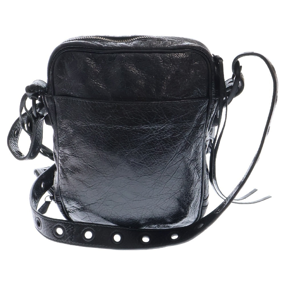 BALENCIAGA(バレンシアガ) LE CAGOLE ル カゴール アリーナラムスキン クロスボディバッグ ショルダーバッグ 719065 ブラック