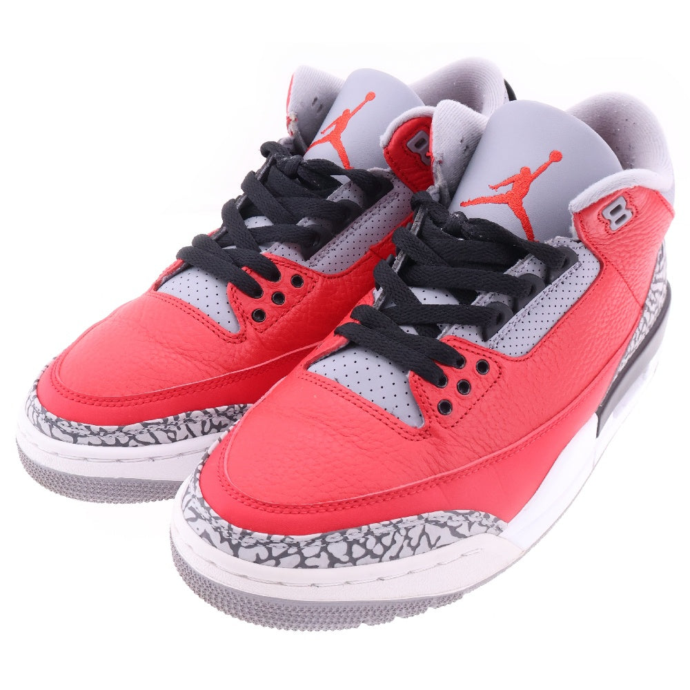 NIKE(ナイキ) AIR JORDAN 3 RETRO SE UNITE FIRE RED エアジョーダン3 ユナイトファイアレッド ミッドカットスニーカー レッド US9.5/27.5cm CK5692-600