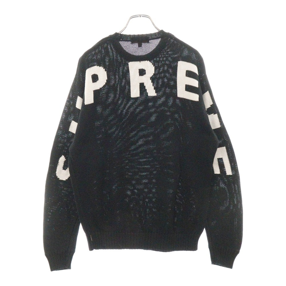 SUPREME(シュプリーム) 20SS Back Logo Sweater バックロゴクルーネックニットセーター ブラック