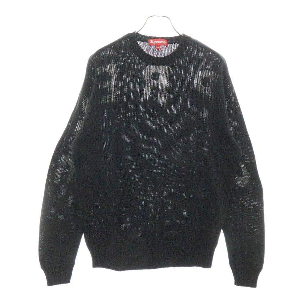 SUPREME(シュプリーム) 20SS Back Logo Sweater バックロゴクルーネックニットセーター ブラック