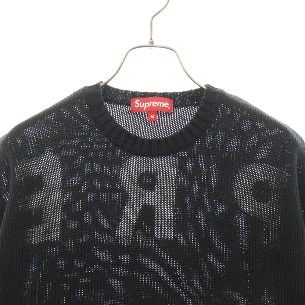 SUPREME(シュプリーム) 20SS Back Logo Sweater バックロゴクルーネックニットセーター ブラック