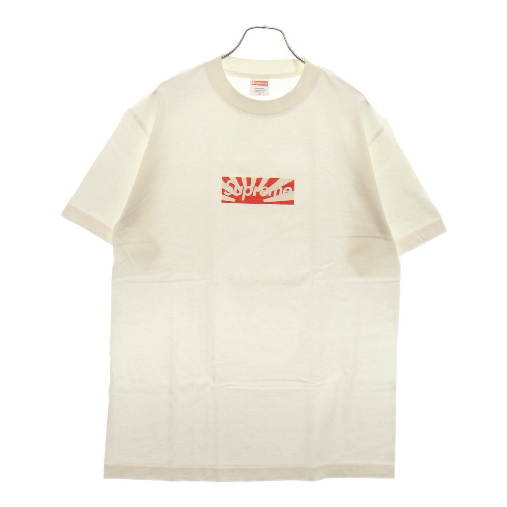 SUPREME(シュプリーム) 11SS Benefit Box Logo Tee ベネフィットボックスロゴ 旭日旗 プリント半袖Tシャツ ホワイト