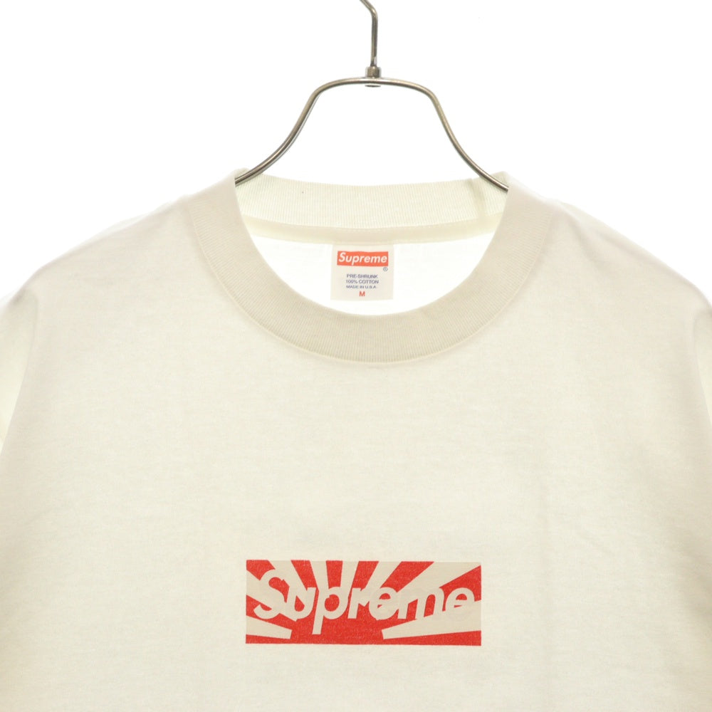 SUPREME(シュプリーム) 11SS Benefit Box Logo Tee ベネフィットボックスロゴ 旭日旗 プリント半袖Tシャツ ホワイト