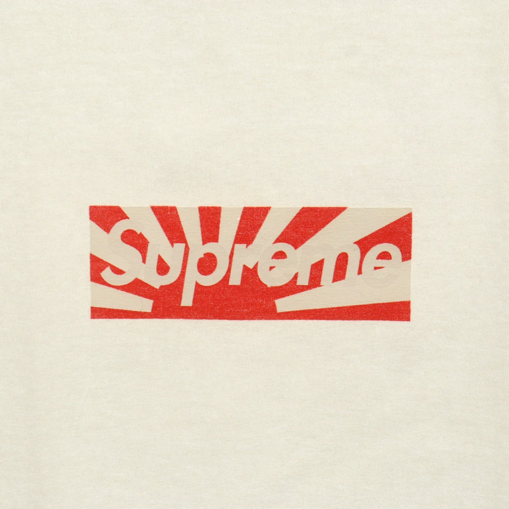 SUPREME(シュプリーム) 11SS Benefit Box Logo Tee ベネフィットボックスロゴ 旭日旗 プリント半袖Tシャツ ホワイト