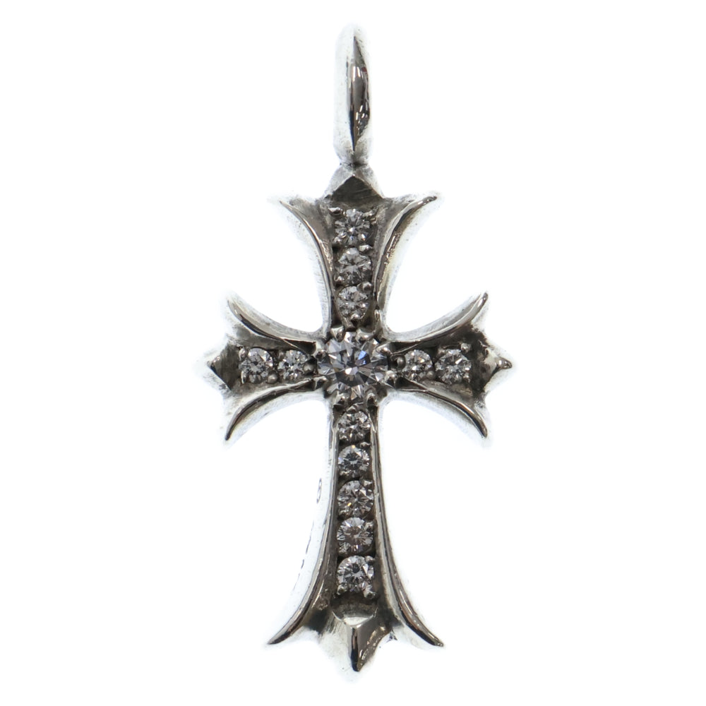 CHROME HEARTS(クロムハーツ) TNY CRSF P/DIA タイニーファットクロス PAVEダイヤ ペンダントトップ シルバー 国内ギャランティ有