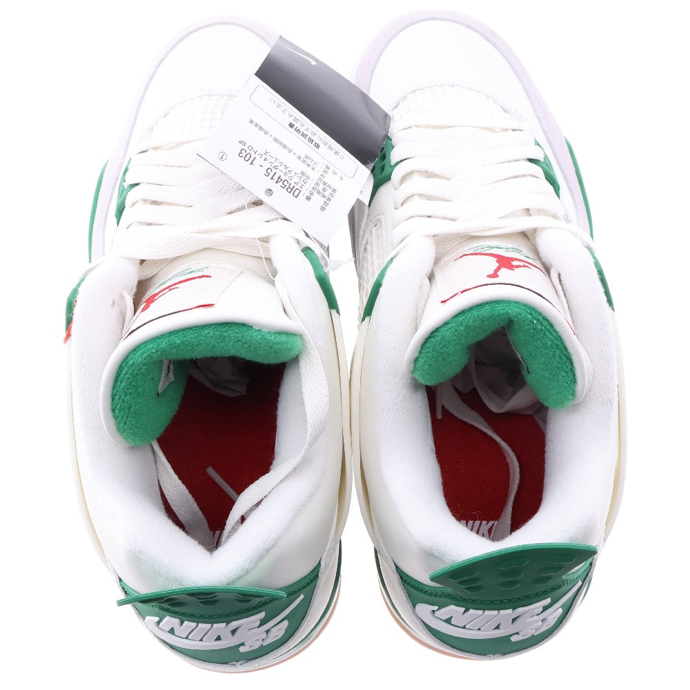NIKE SB(ナイキエスビー) AIR JORDAN 4 RETRO SP Pine Green DR5415-103 エアジョーダン 4 レトロ SP パイングリーン ハイカットスニーカー ホワイト/グリーン US9/27cm