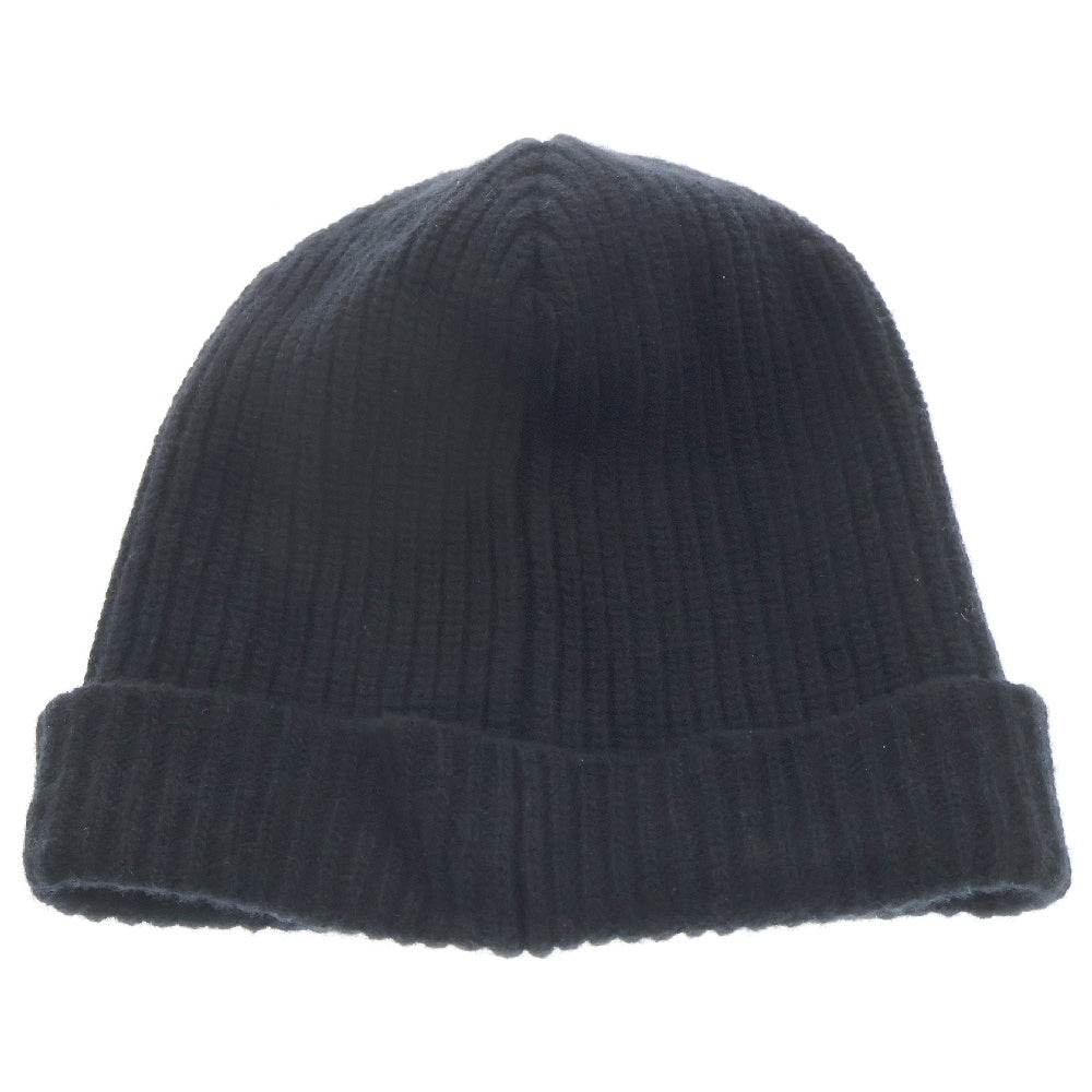 CELINE(セリーヌ) MBROIDERED KNIT WOOL BEANIE ロゴエンブロイダリー ニットキャップ ニット帽 2A25R535Q ブラック