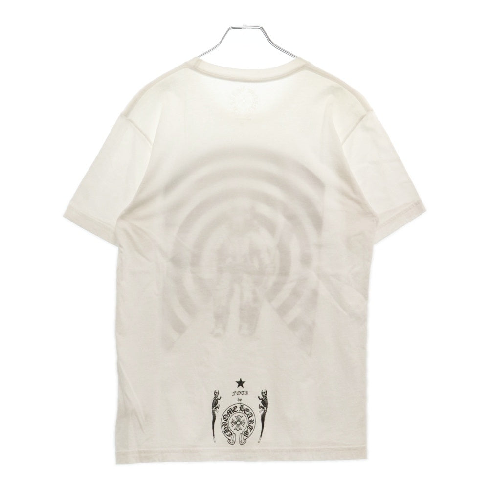 CHROME HEARTS(クロムハーツ) FOTI S/S TEE フォティフロントロゴプリント半袖Tシャツ ホワイト
