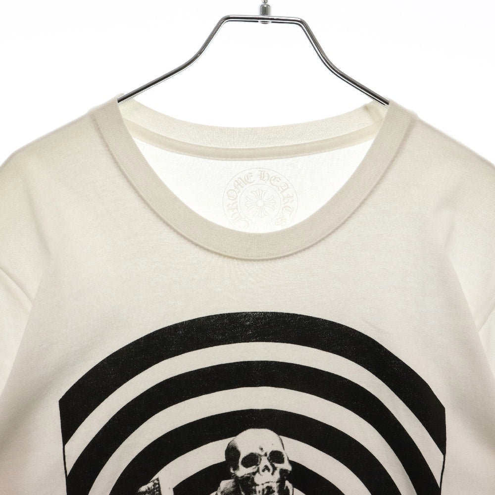 CHROME HEARTS(クロムハーツ) FOTI S/S TEE フォティフロントロゴプリント半袖Tシャツ ホワイト