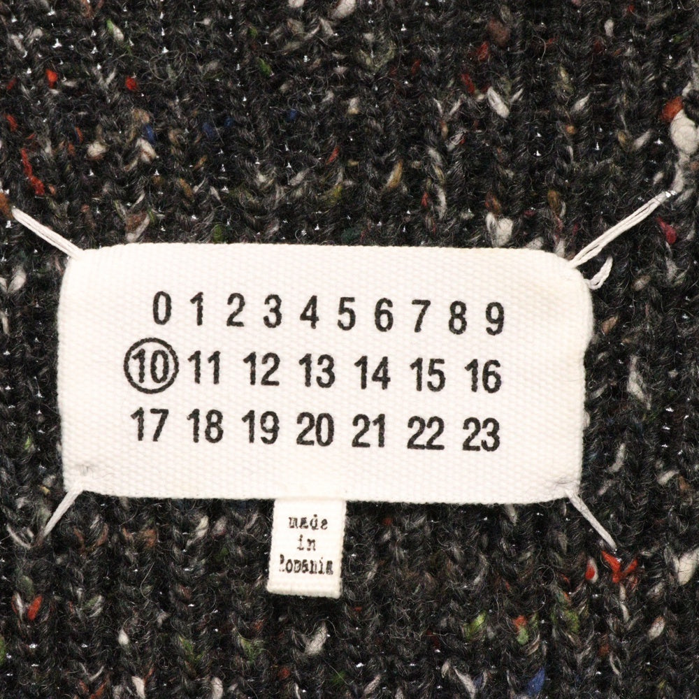 Maison Margiela 10(メゾン マルジェラ) 17AW ドライバーズニット ジップアップセーター S30GP0211 S16086 ブラック