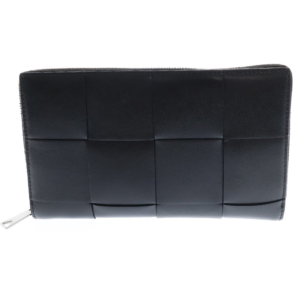 BOTTEGA VENETA(ボッテガヴェネタ) カセット ジップアラウンドウォレット 長財布 ブラック