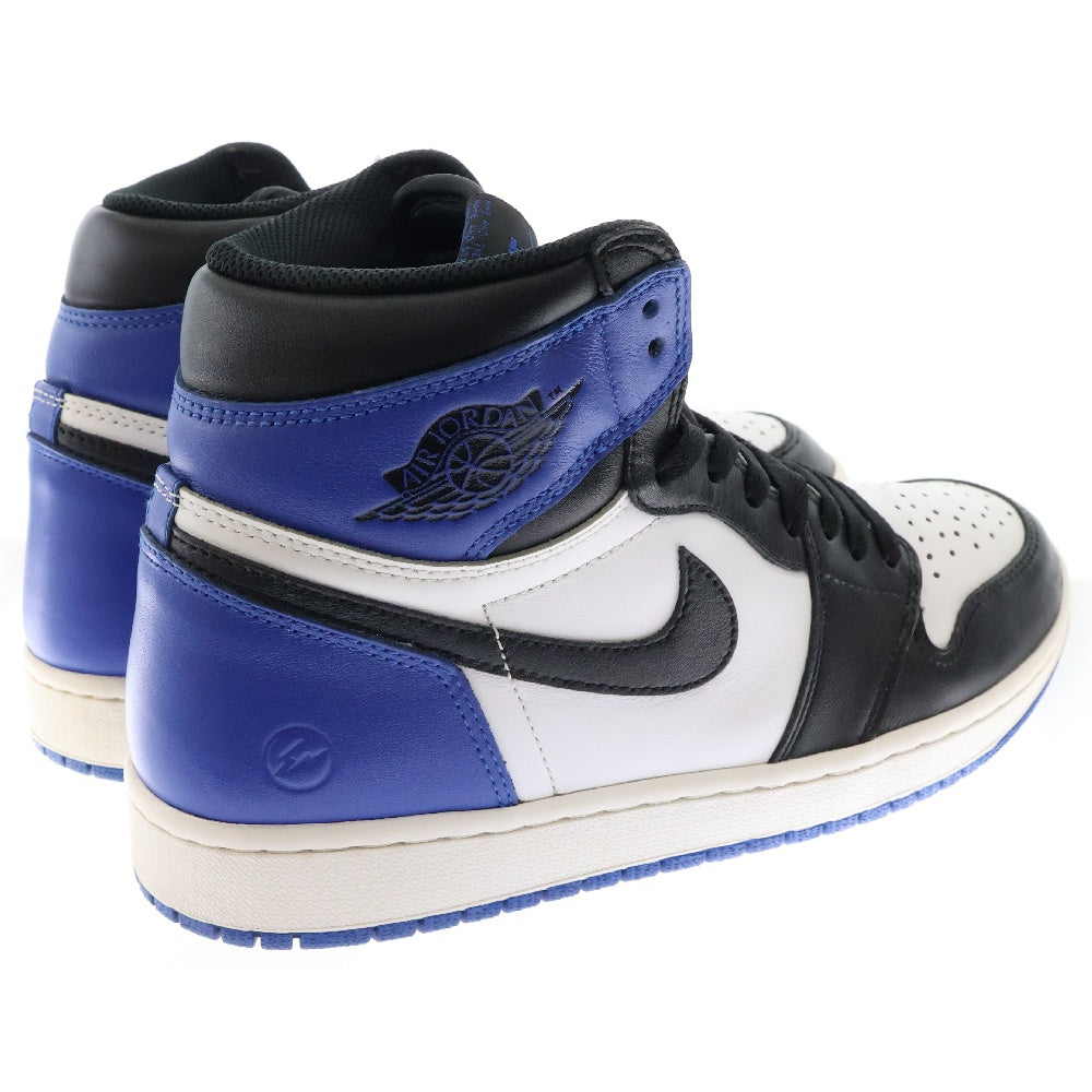 NIKE(ナイキ) ×fragment design RETRO HIGH OG フラグメントデザイン エアジョーダン1 レトロ ハイカットスニーカー ブラック/ブルー US10/28cm 716371-040