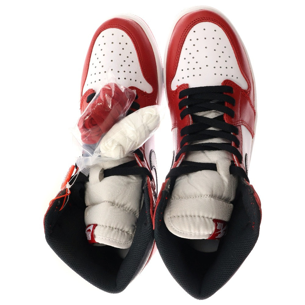 NIKE(ナイキ) 2015年 AIR JORDAN 1 RETRO HIGH OG CHICAGO 555088-101 エアジョーダン1ハイカットスニーカー シカゴ ホワイト/レッド US12/30cm