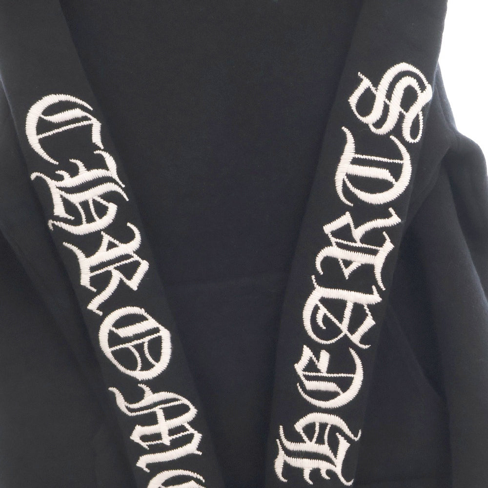 CHROME HEARTS(クロムハーツ) U LIFE SENTENCE 袖ロゴ刺繍カシミヤプルオーバーパーカー