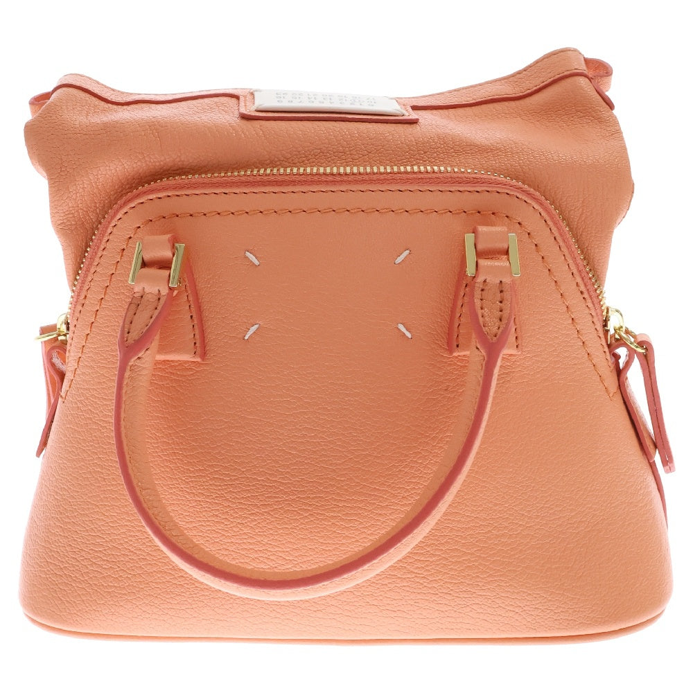 Maison Margiela(メゾンマルジェラ) 5AC CLASSIQUE MICRO クラシック マイクロ バッグ レザーハンドバッグ ショルダーバッグ オレンジ SB1WG0036 P5348