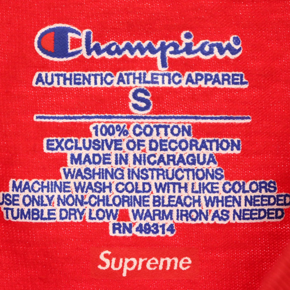 SUPREME(シュプリーム) 19SS Champion Chrome Tee チャンピオン クローム プリント半袖Tシャツ レッド