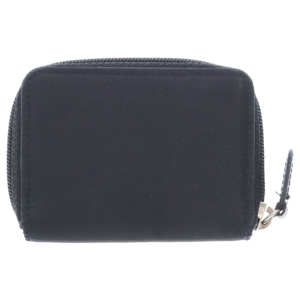 PRADA(プラダ) Re-Nylon リナイロン 三角ロゴプレート付き カードケース コインケース ブラック