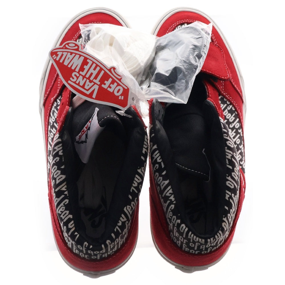VANS(ヴァンズ) ×FEAR OF GOD Mountain Edition VN0A3MQ4PQP フィアオブゴッド マウンテンエディション ハイカットスニーカー US8/26cm レッド